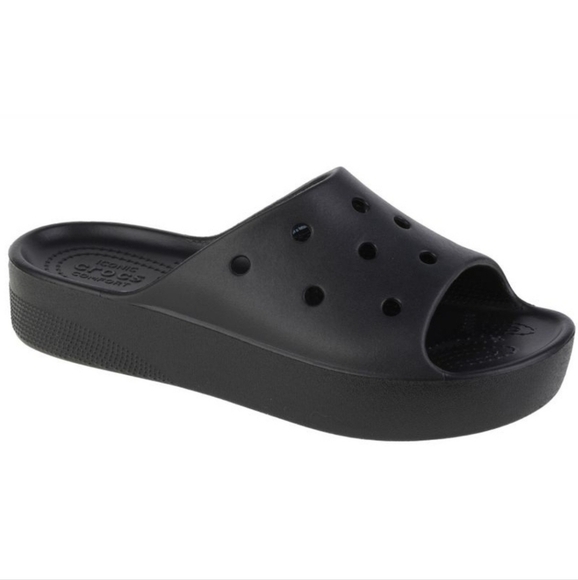 Crocs Women Iconic Comfort Classic Platform Sandals shoes sz 7 - Picture 1 of 11
